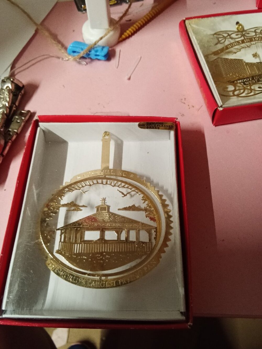 Nation's Treasures 24K Gold Plated Brass Ornament